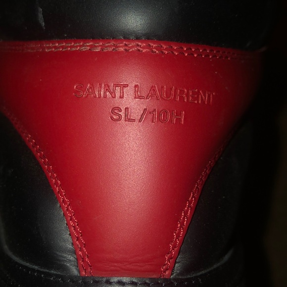 Saint Laurent sl/10h high tops red size 45 - Picture 4 of 5